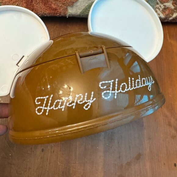 GINGERBREAD Disney Parks Mickey Mouse ears Ice Cream bowl Whirley Disneyland - Picture 3 of 7